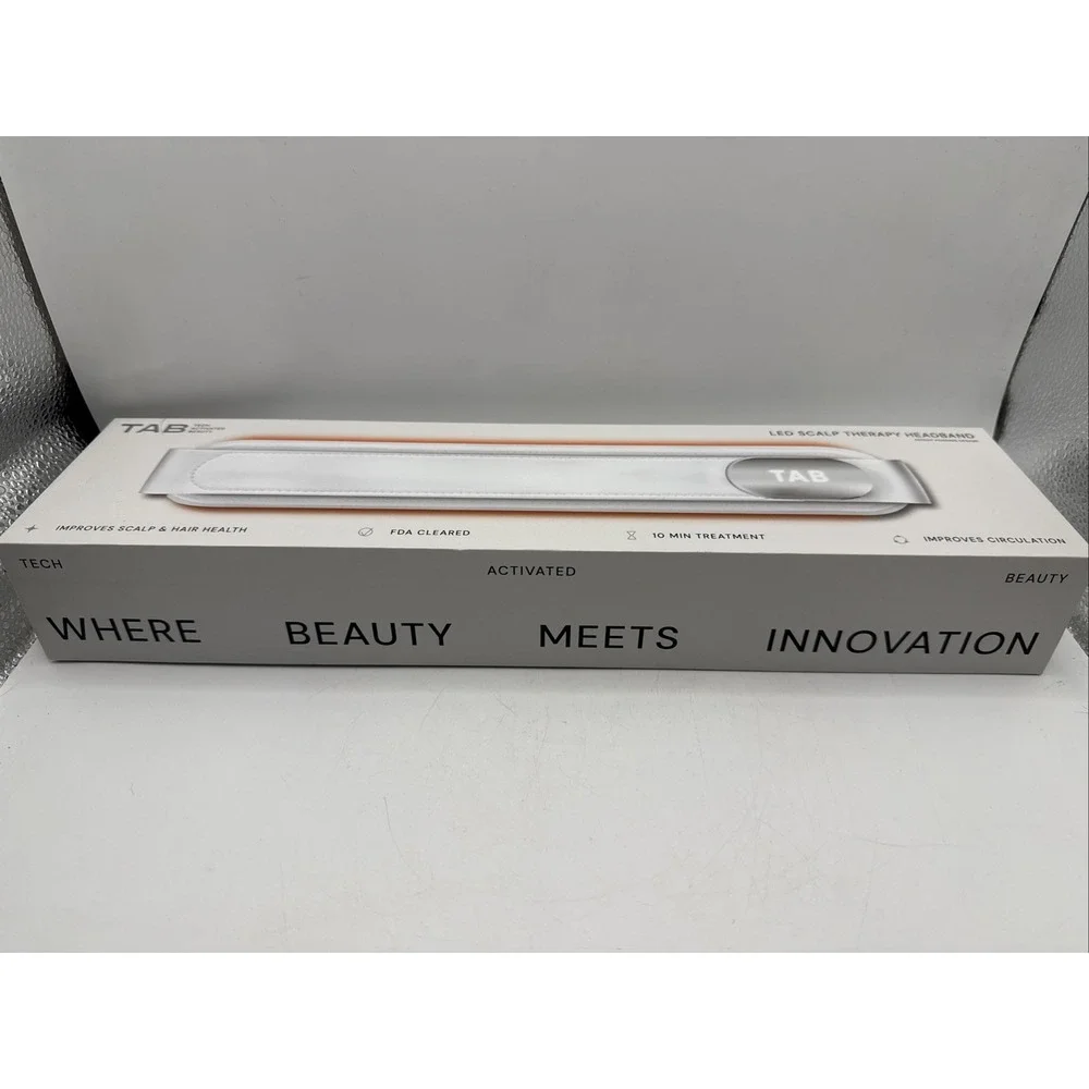 NEW SEALED -   TAB LED Scalp Therapy Headband , White TB2024-0000